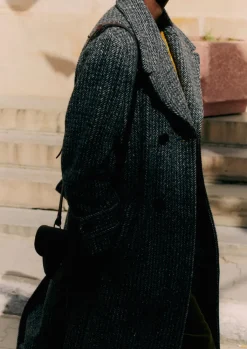 TOAST Wool Herringbone Belted Coat-Women Coats & Jackets