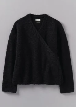 TOAST Wool Knitted Wrap Jacket-Women Jersey|Loungewear