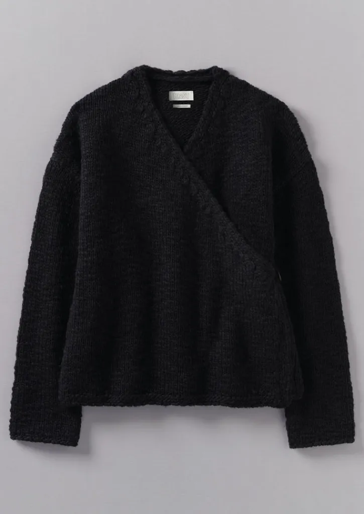 TOAST Wool Knitted Wrap Jacket-Women Jersey|Loungewear